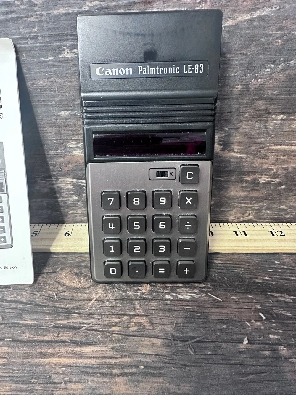 Canon Palmtronic LE-83 Black and Silver Portable Calculator